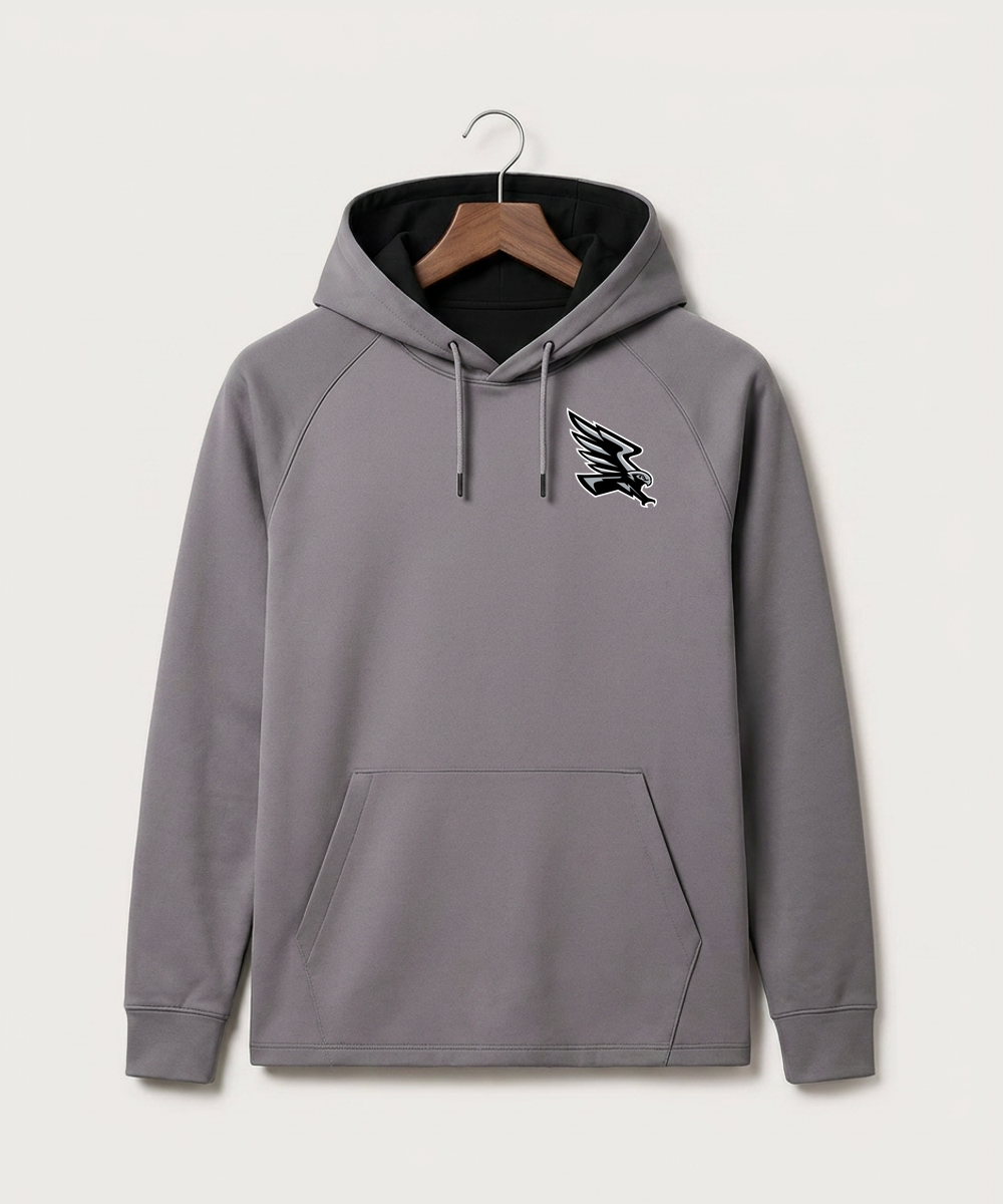 Red Rock Central High School Football (Boys) - Gray Hoodie - Left Chest