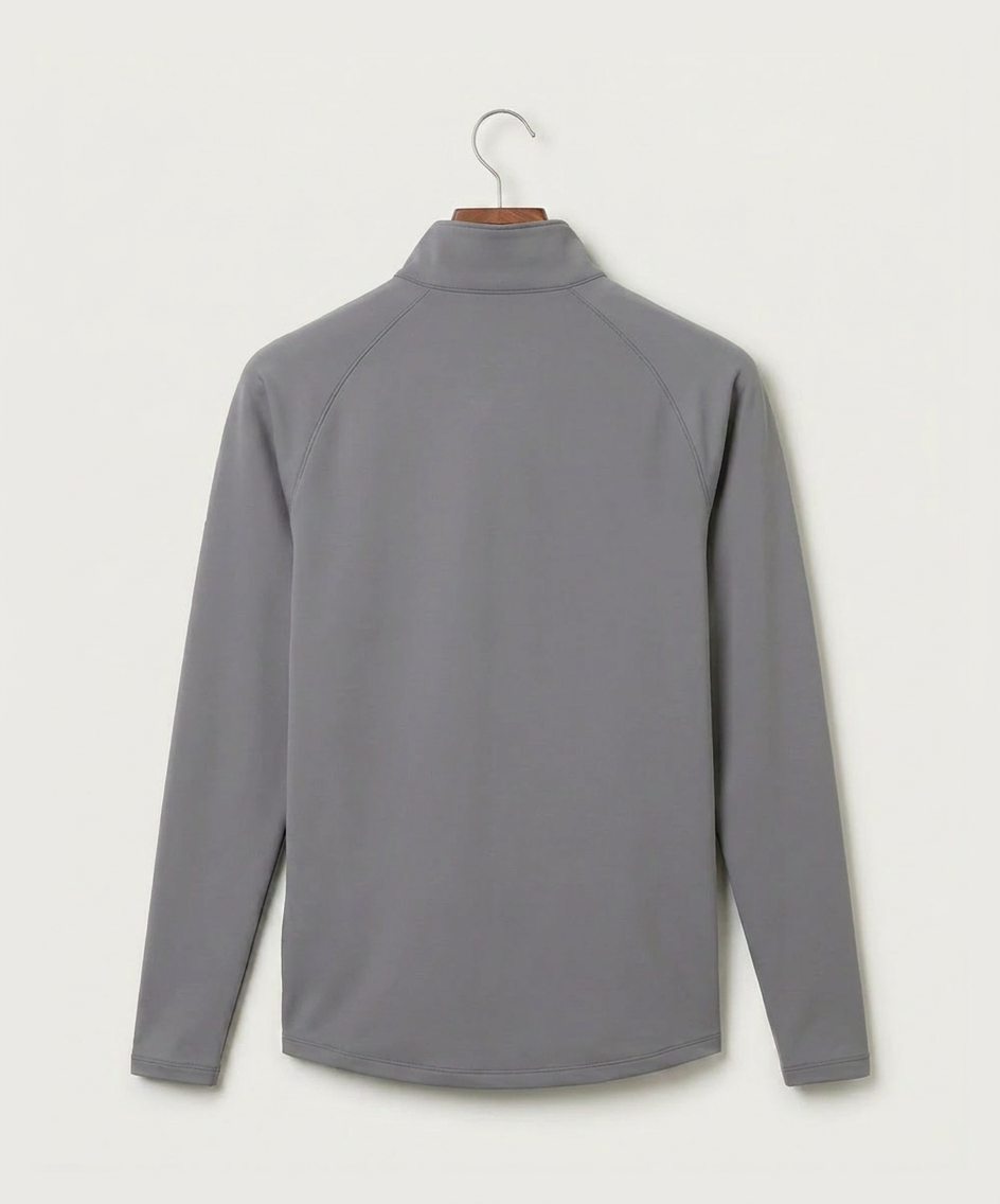 Alden-Conger-Glenville Emmons High School Football (Boys) - Gray Quarter Zip - Left Chest (back)