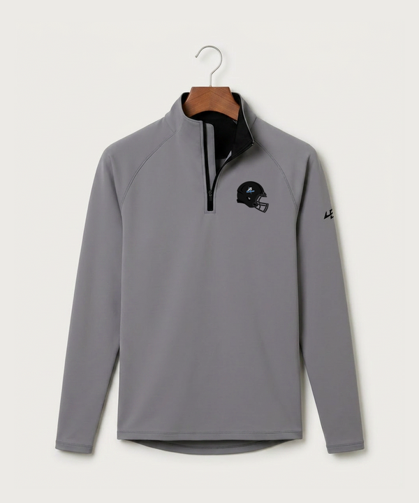 Long Prairie Grey Eagle High School Football (Boys) - Gray Quarter Zip - Left Chest