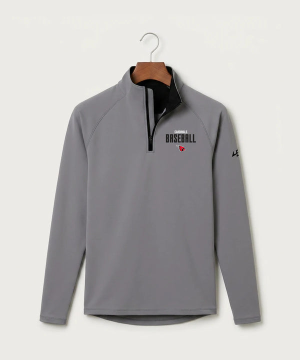 Forreston Baseball - Gray Quarter Zip - Left Chest