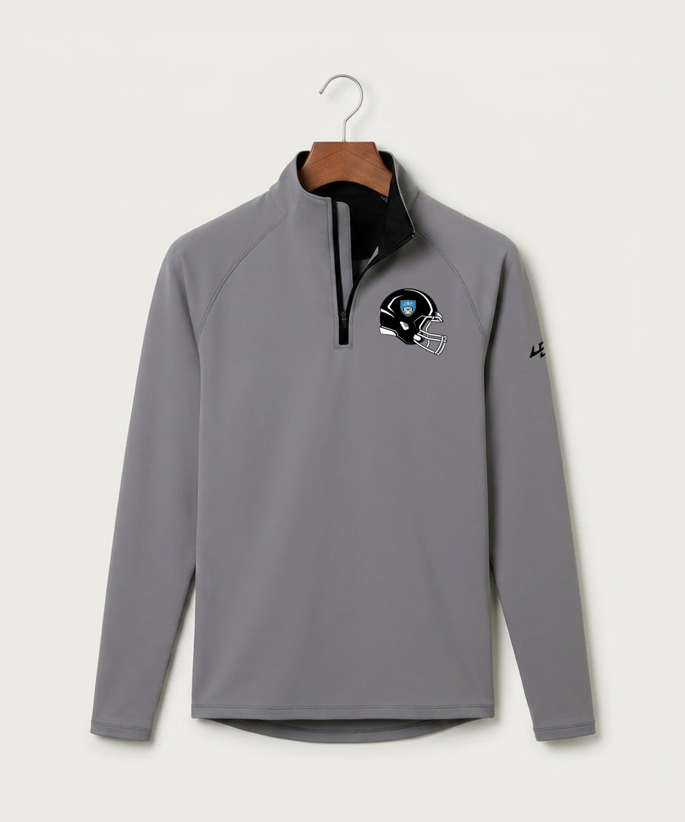 Janesville Waldorf Pemberton Football (Boys) - Gray Quarter Zip - Left Chest
