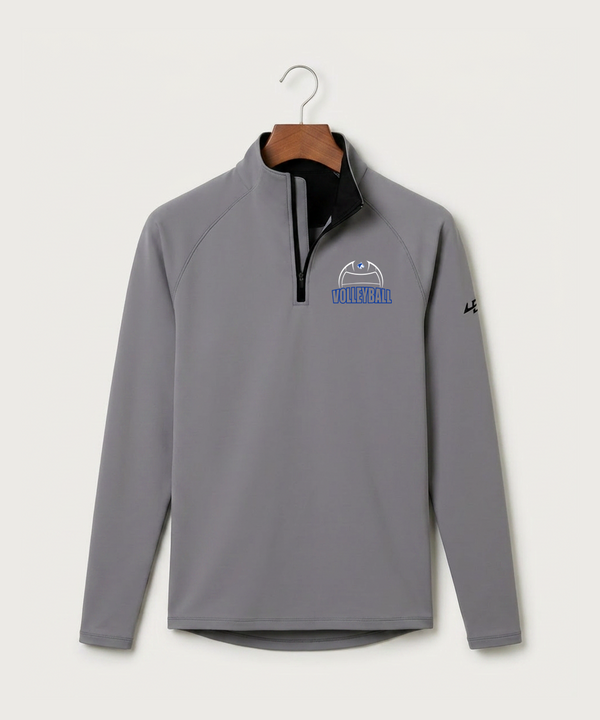 Owatonna High School Volleyball (Girls) - Gray Quarter Zip - Left Chest