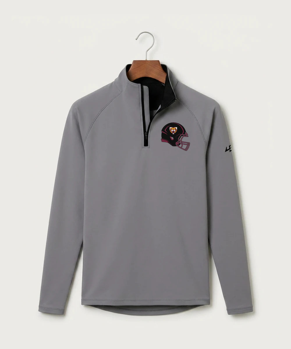 Stewartville High School Football (Boys) - Gray Quarter Zip - Left Chest