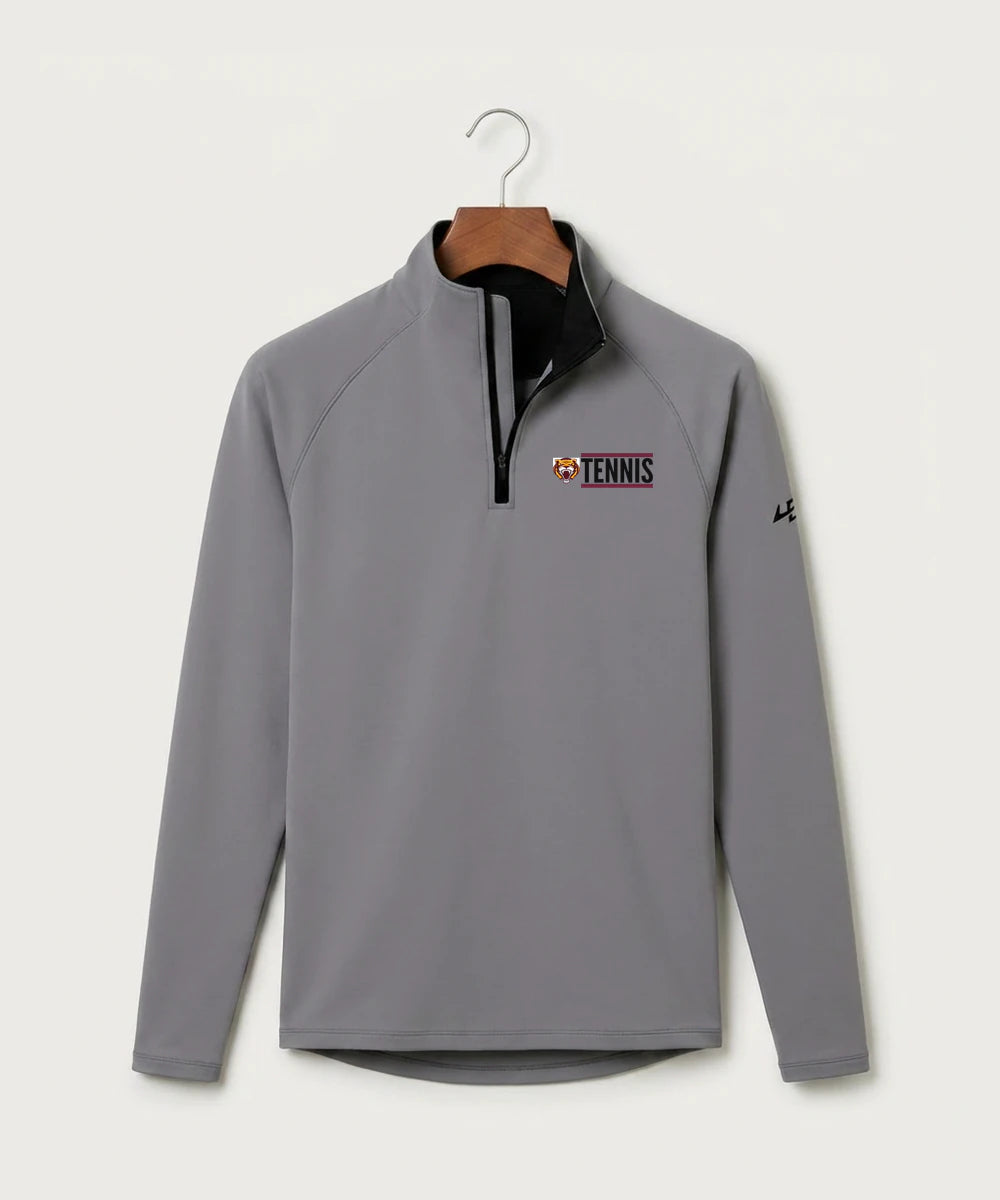 Stewartville High School Tennis (Coed) - Gray Quarter Zip - Left Chest