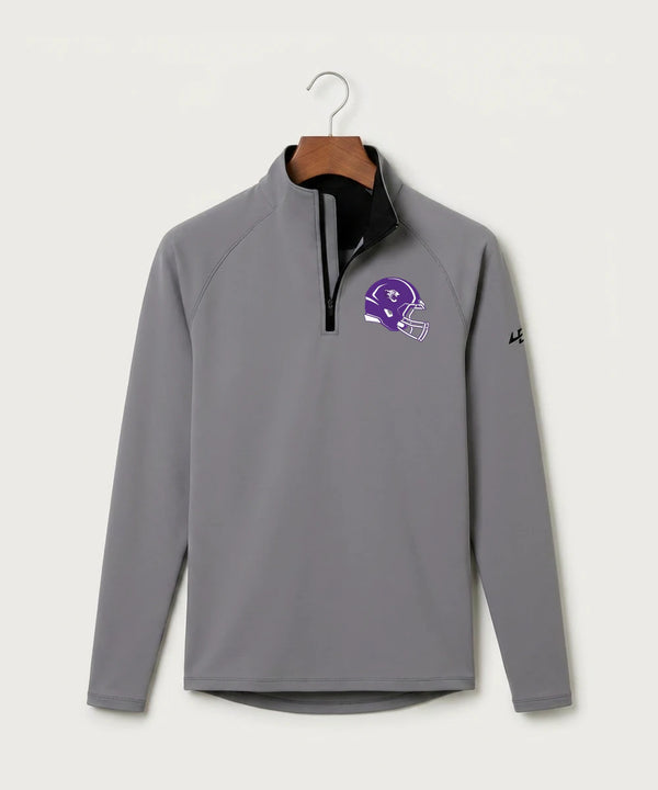Granada-Huntley-East Chain/Truman Football (Boys) - Gray Quarter Zip - Left Chest