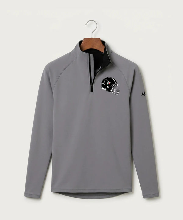 Detroit Lakes Community High School Football (Boys) - Gray Quarter Zip - Left Chest