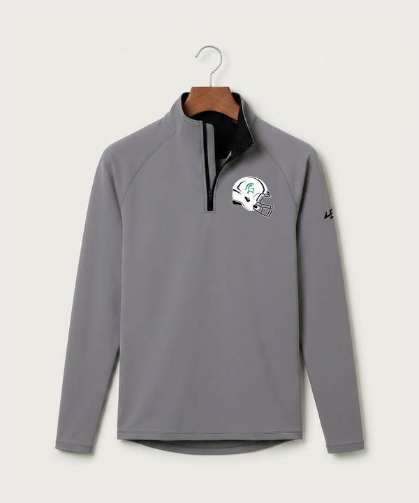 La Crescent High School Football (Boys) - Gray Quarter Zip - Left Chest