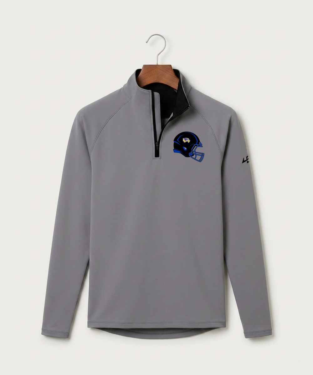 Wadena Deer Creek High School Football (Boys) - Gray Quarter Zip - Left Chest