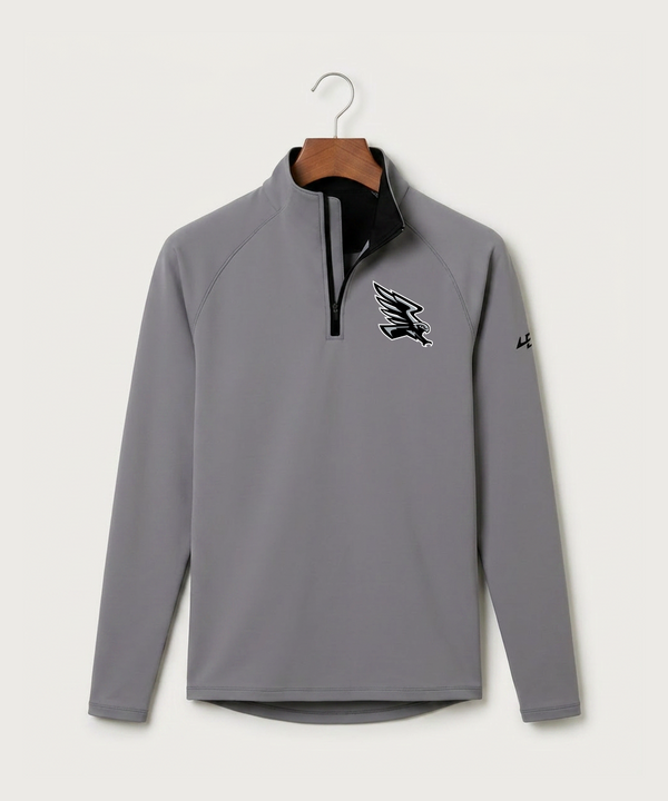Red Rock Central High School Football (Boys) - Gray Quarter Zip - Left Chest
