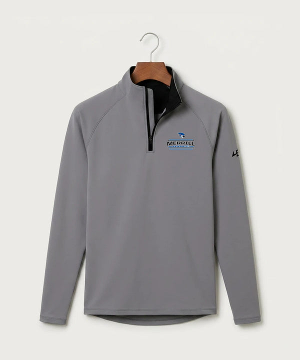 Merrill Dance and Cheer - Gray Quarter Zip - Left Chest