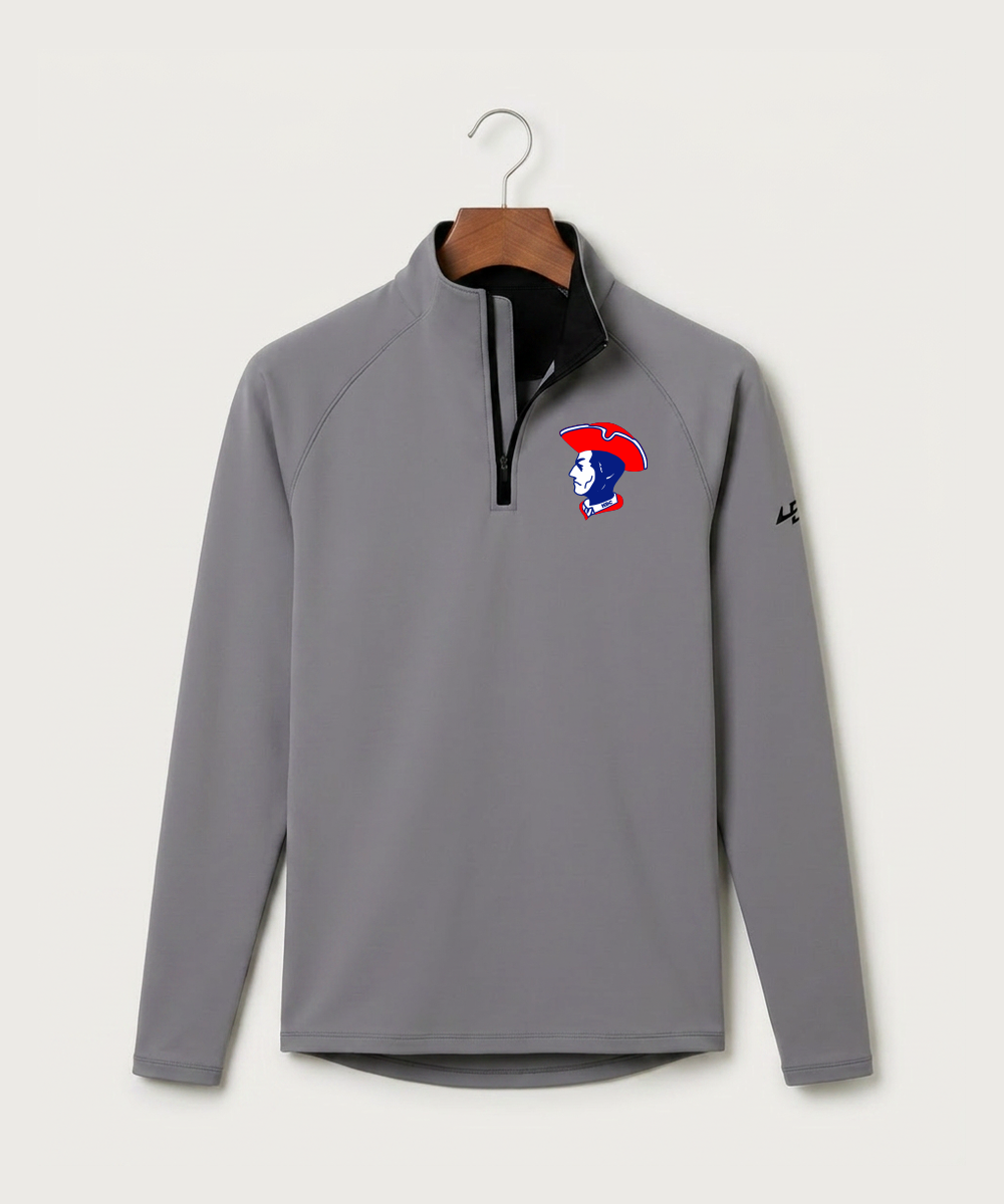 Hills-Beaver Creek High School Volleyball (Girls) - Gray Quarter Zip - Left Chest