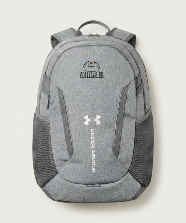 Fargo South High School Volleyball (Girls) - Grey Backpack - Full Front