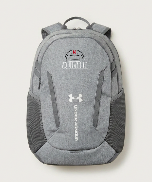 Mcgregor High School Volleyball (Girls) - Grey Backpack - Full Front