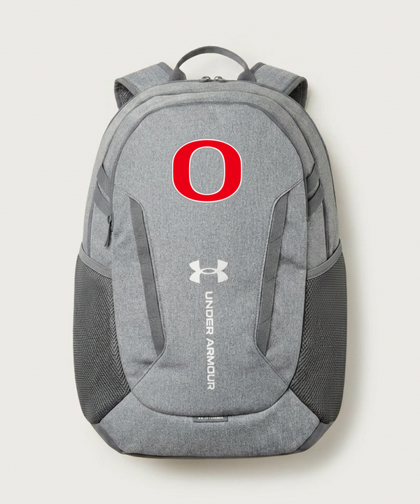 Osakis High School Athletics Coed - Grey Backpack - Full Front