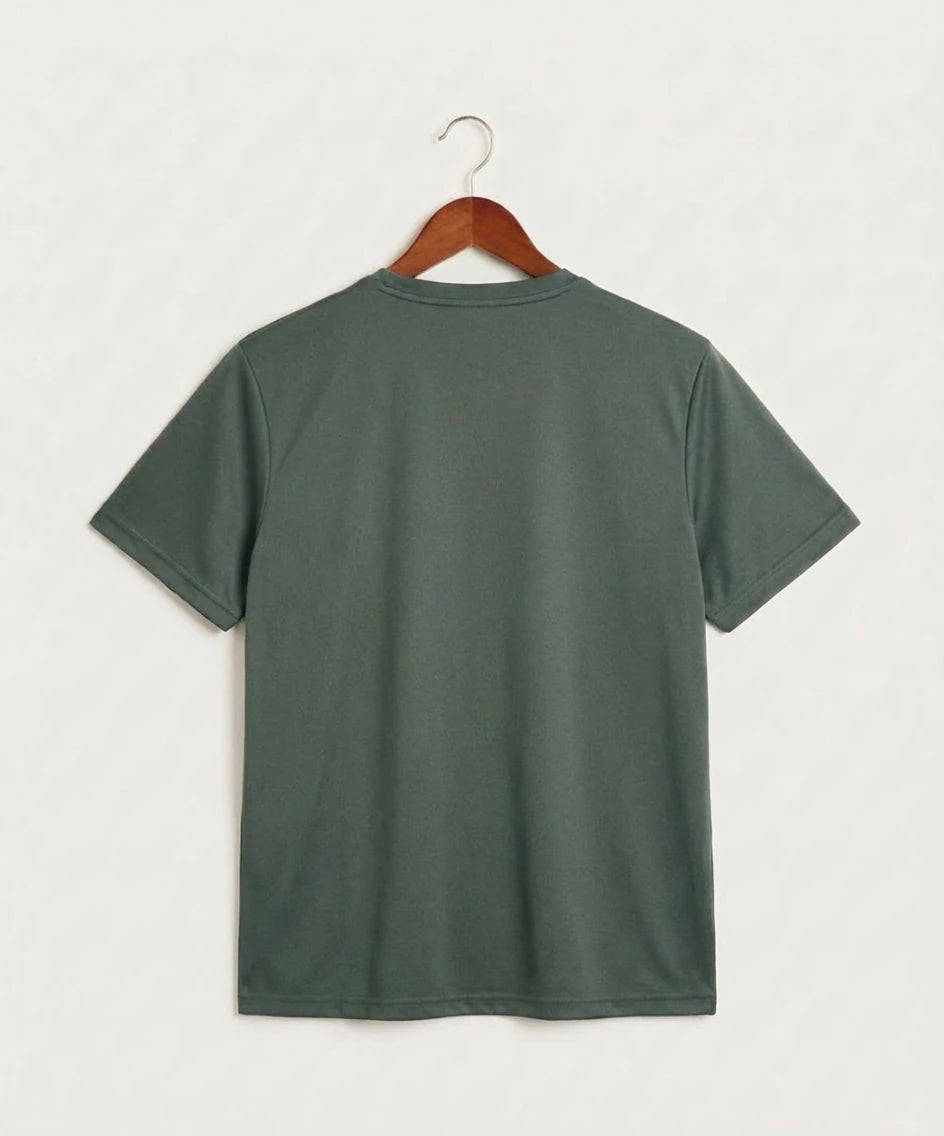 Hancock High School Football (Boys) - Grey Concrete Heather Sport-Tek PosiCharge Competitor Tee. ST350 (back)