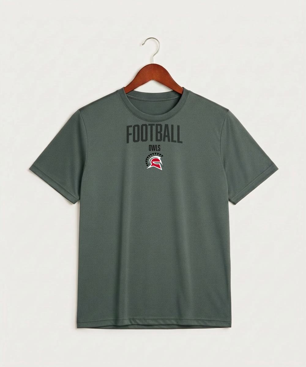 Hancock High School Football (Boys) - Grey Concrete Heather Sport-Tek PosiCharge Competitor Tee. ST350