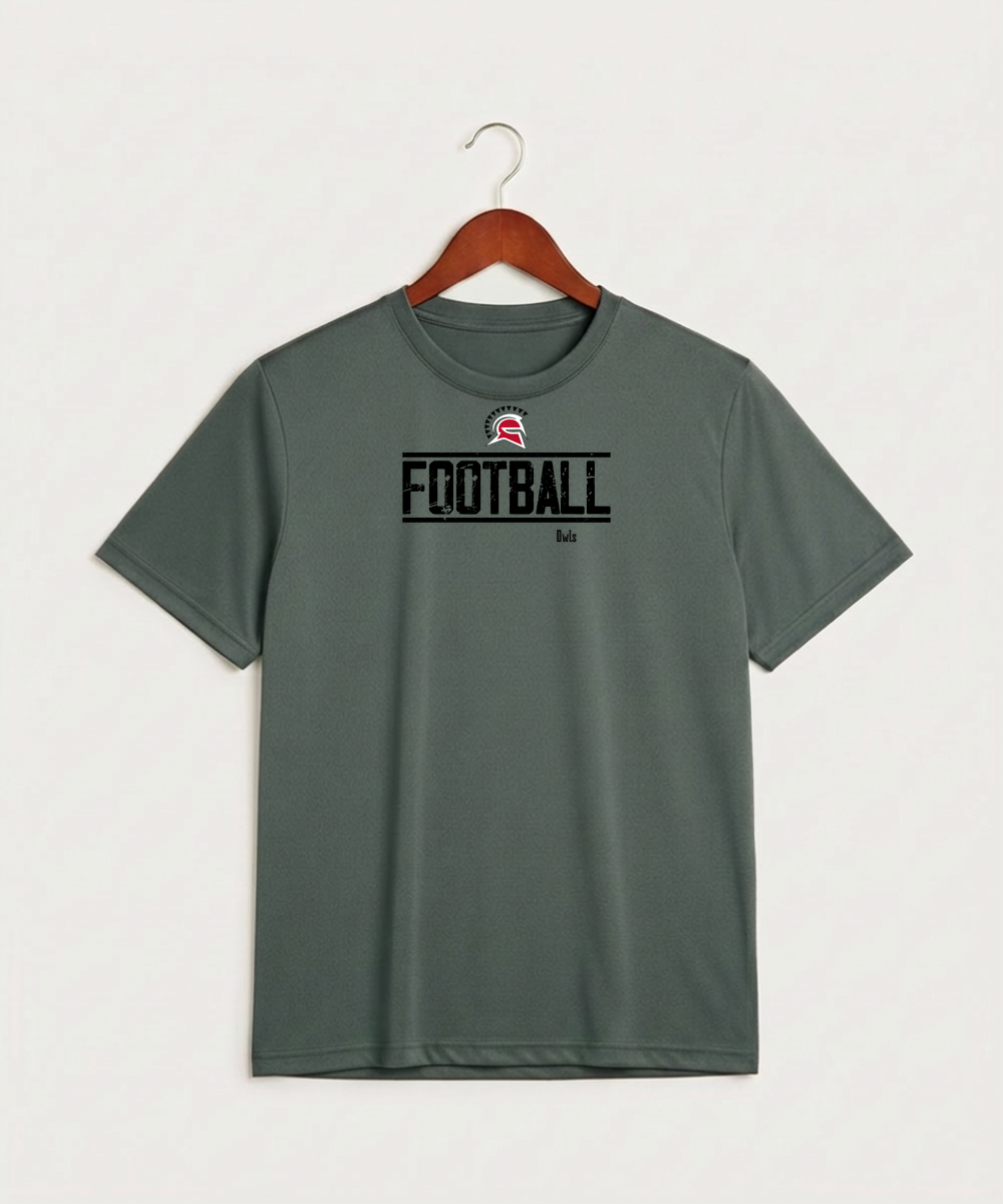 Hancock High School Football (Boys) - Grey Concrete Heather Sport-Tek PosiCharge Competitor Tee. ST350