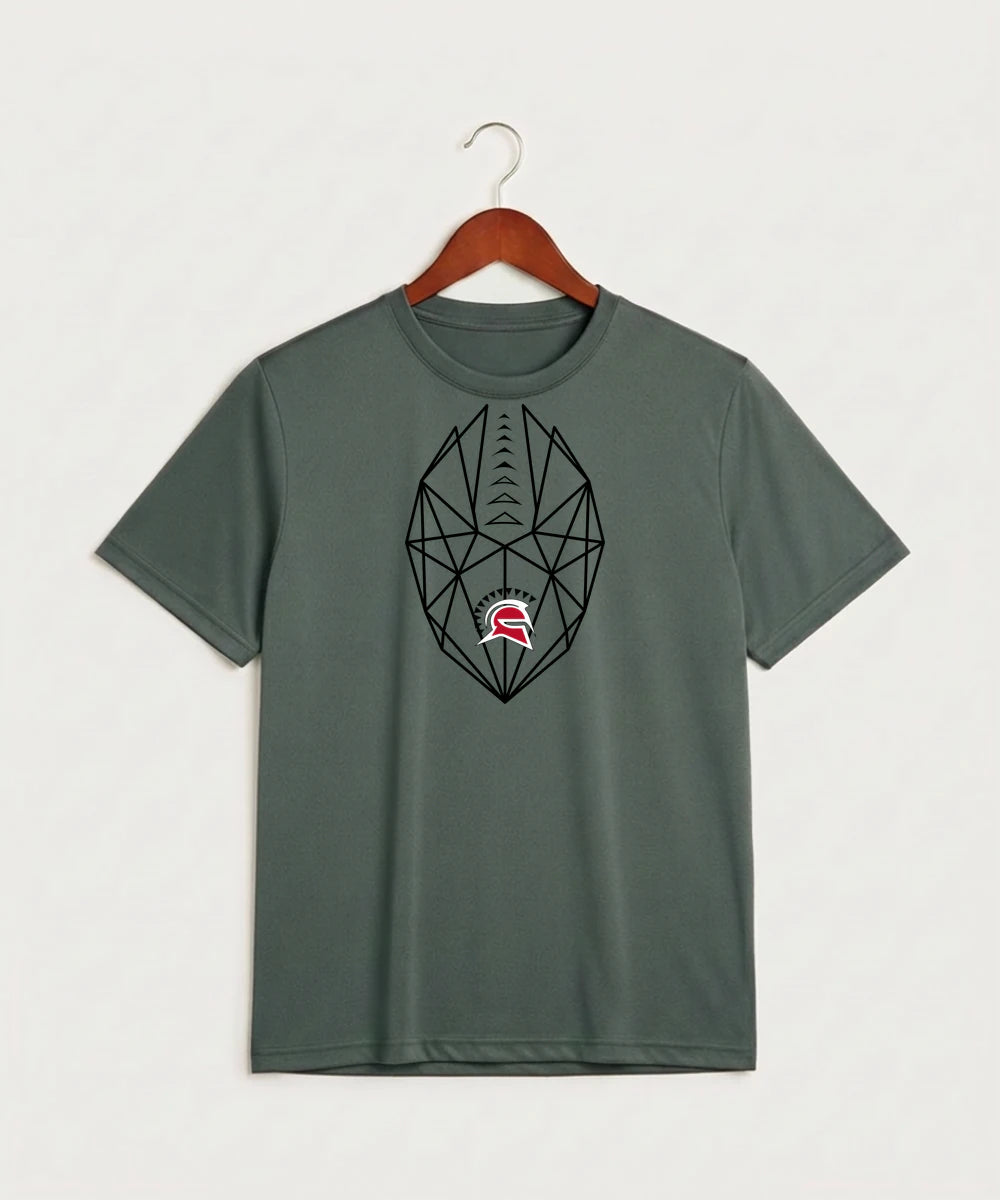 Hancock High School Football (Boys) - Grey Concrete Heather Sport-Tek PosiCharge Competitor Tee. ST350
