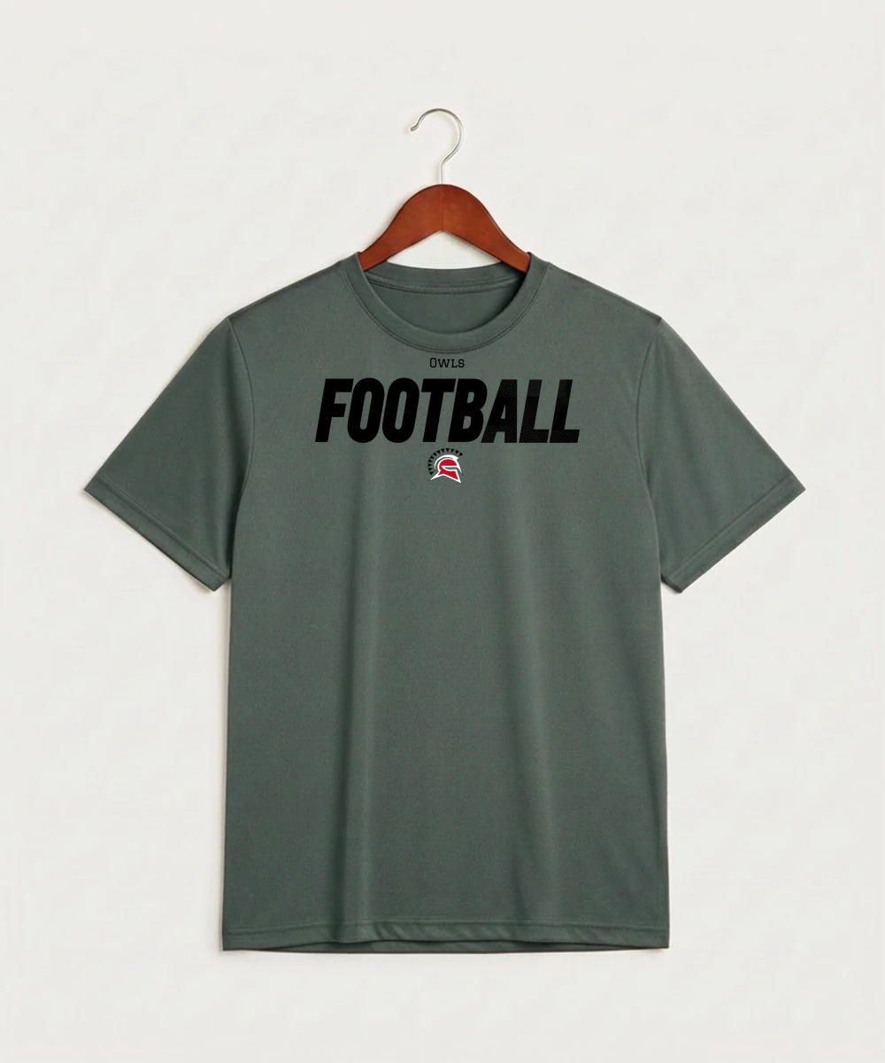 Hancock High School Football (Boys) - Grey Concrete Heather Sport-Tek PosiCharge Competitor Tee. ST350