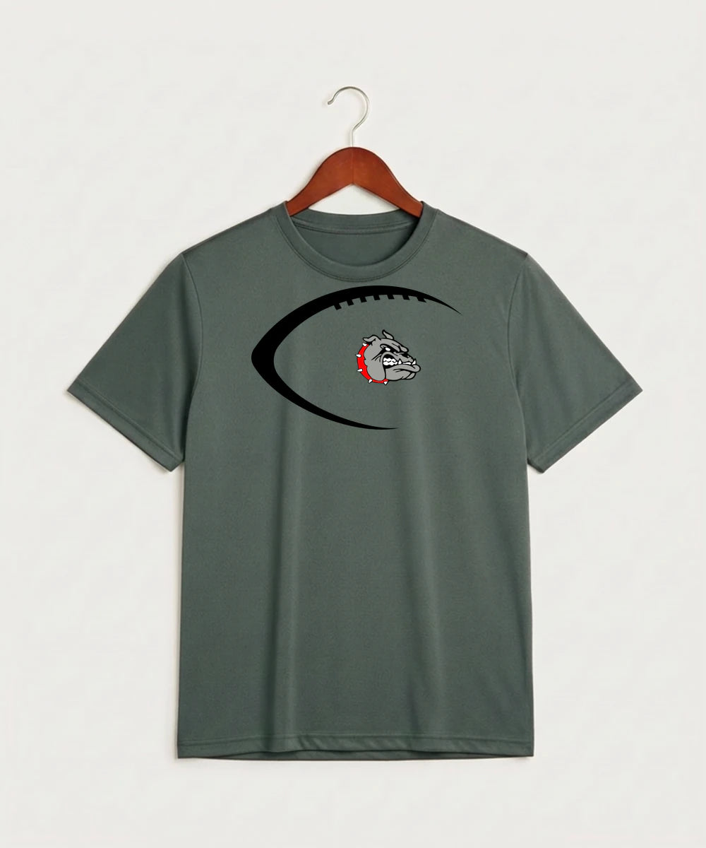 Otter Tail Central Football (Boys) - Grey Concrete Heather Sport-Tek PosiCharge Competitor Tee. ST350