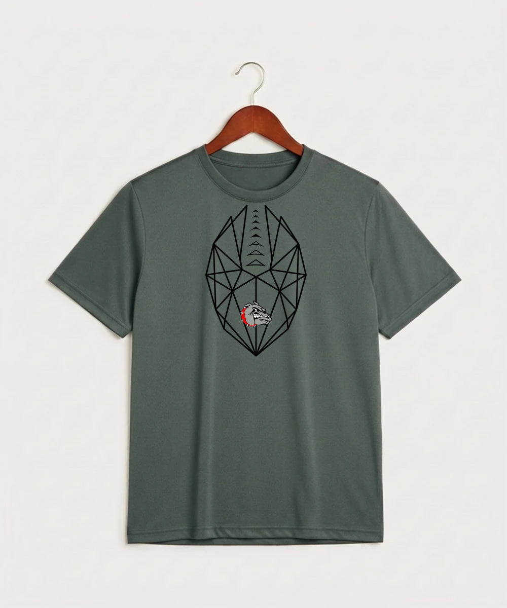 Otter Tail Central Football (Boys) - Grey Concrete Heather Sport-Tek PosiCharge Competitor Tee. ST350