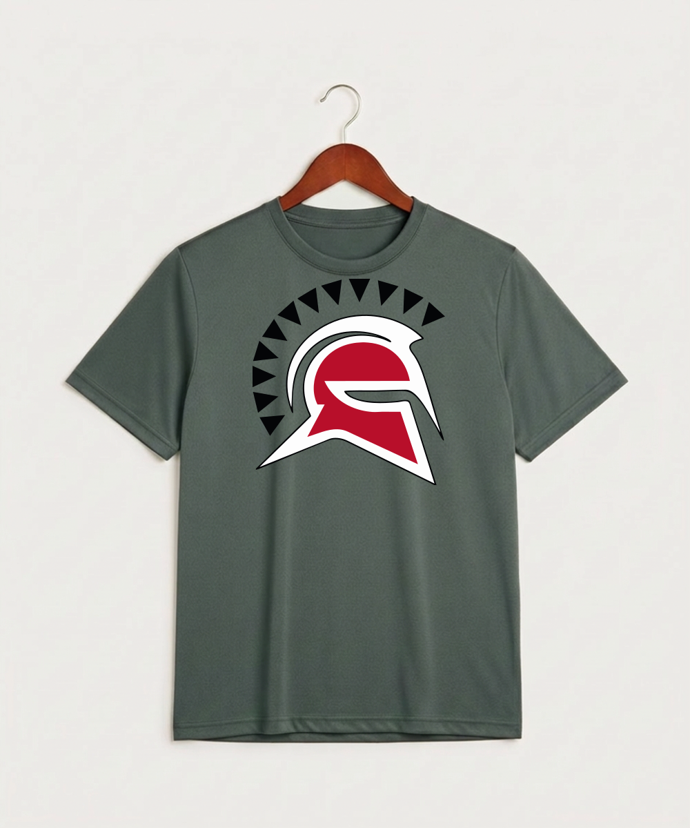Hancock High School Football (Boys) - Grey Concrete Heather Sport-Tek PosiCharge Competitor Tee. ST350