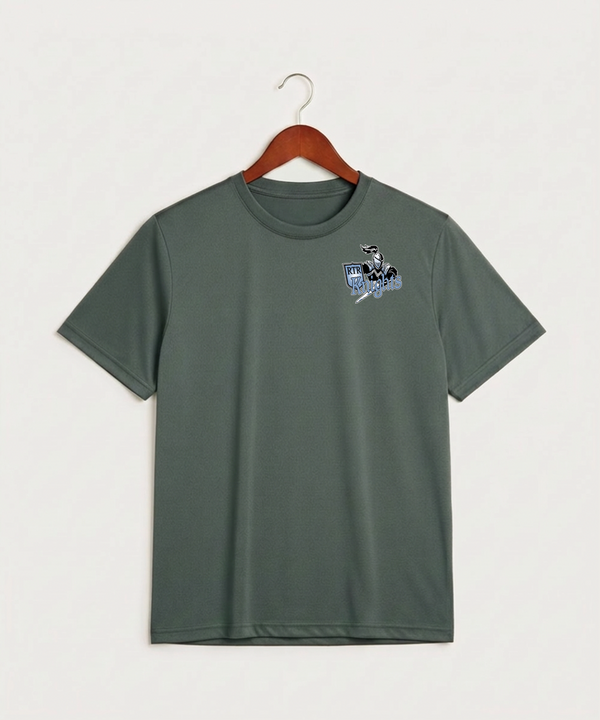 Russell-Tyler-Ruthton High School Football (Boys) - Grey Concrete Heather Sport-Tek PosiCharge Competitor Tee. ST350