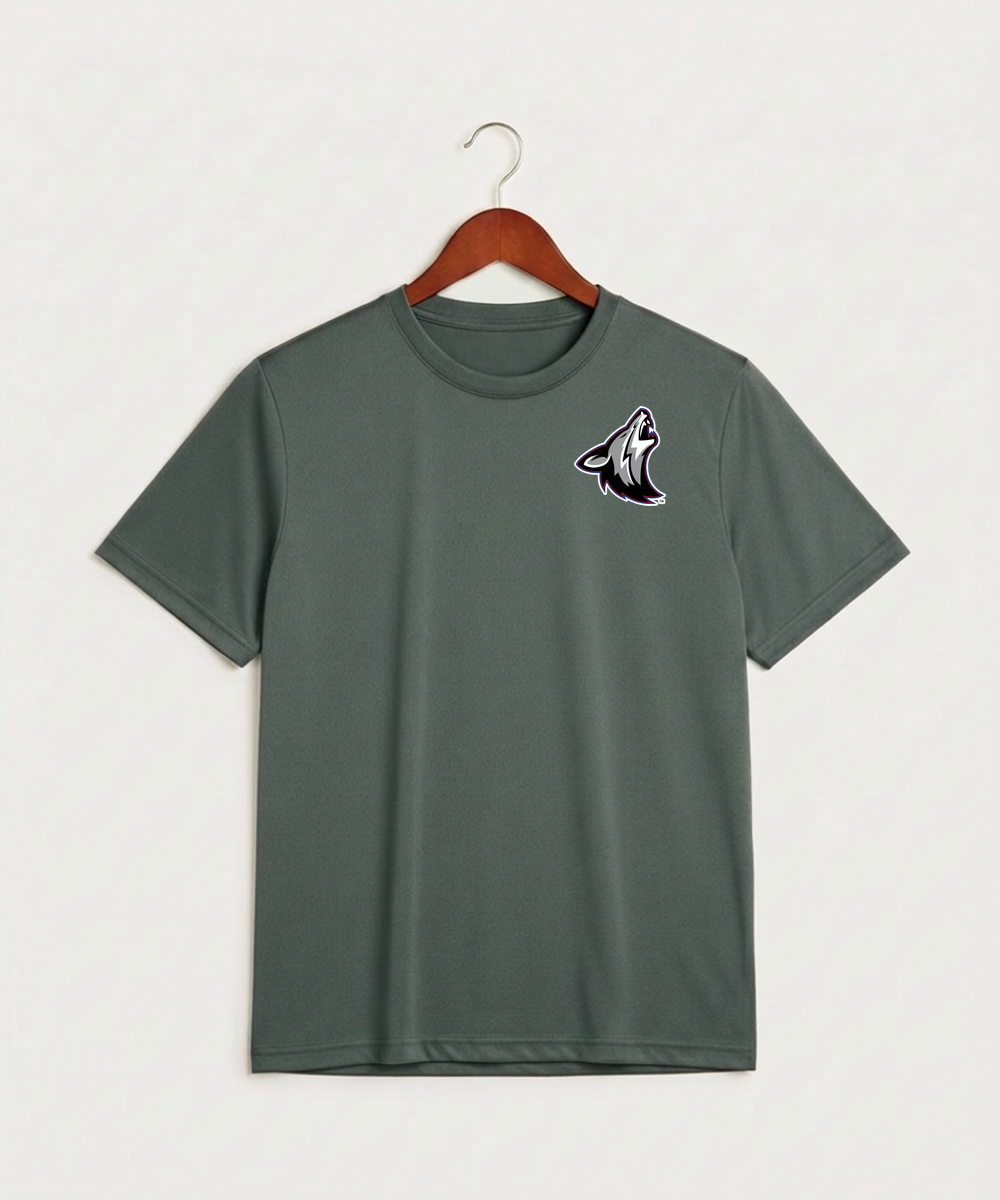 Heron Lake-Okabena High School Football (Boys) - Grey Concrete Heather Sport-Tek PosiCharge Competitor Tee. ST350