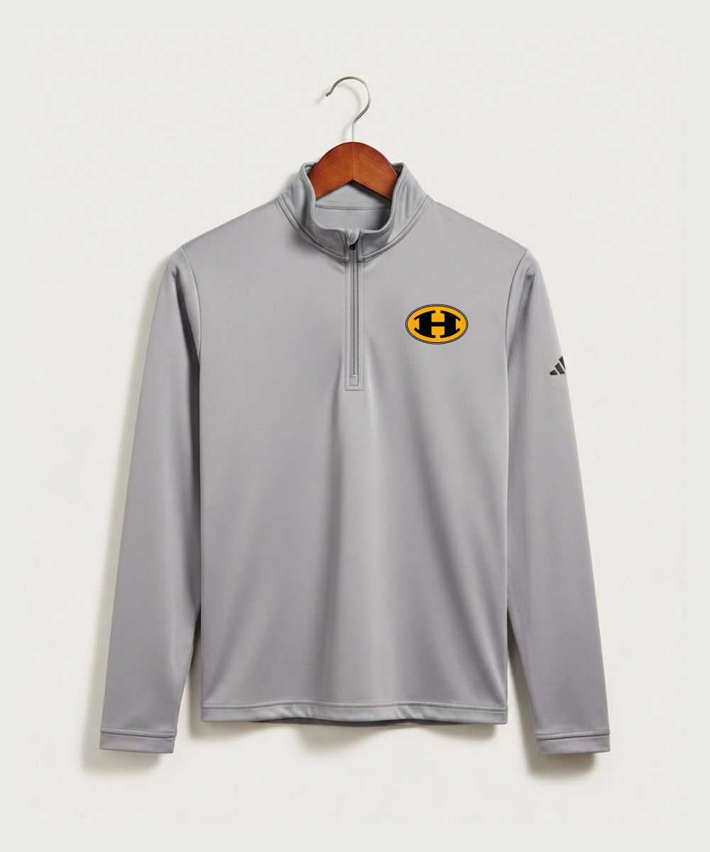 Hutchinson High School Football (Boys) - Grey Three Men's Ultimate365 Lightweight Quarter-Zip Pullover