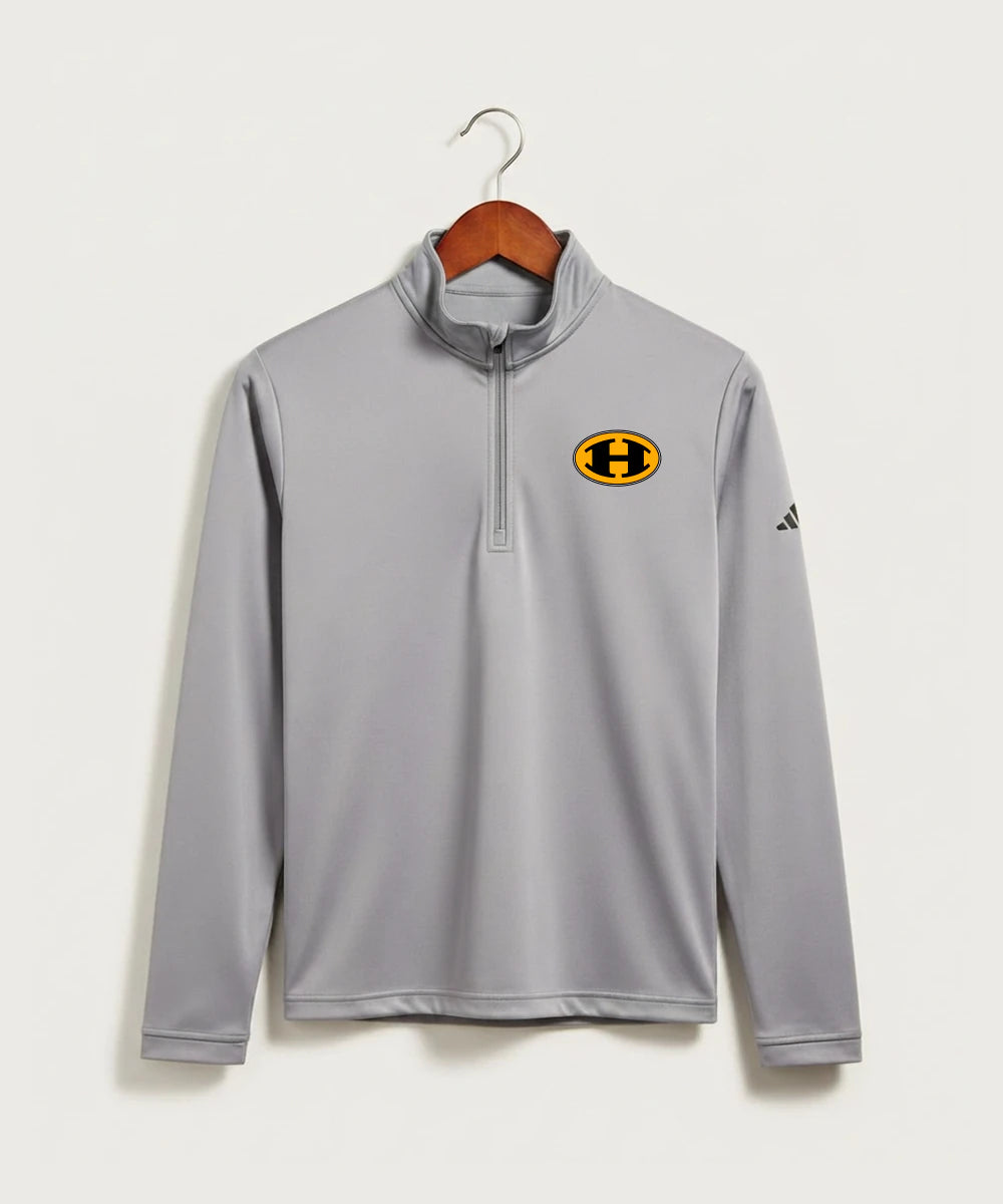 Hutchinson High School Football (Boys) - Grey Three Men's Ultimate365 Lightweight Quarter-Zip Pullover