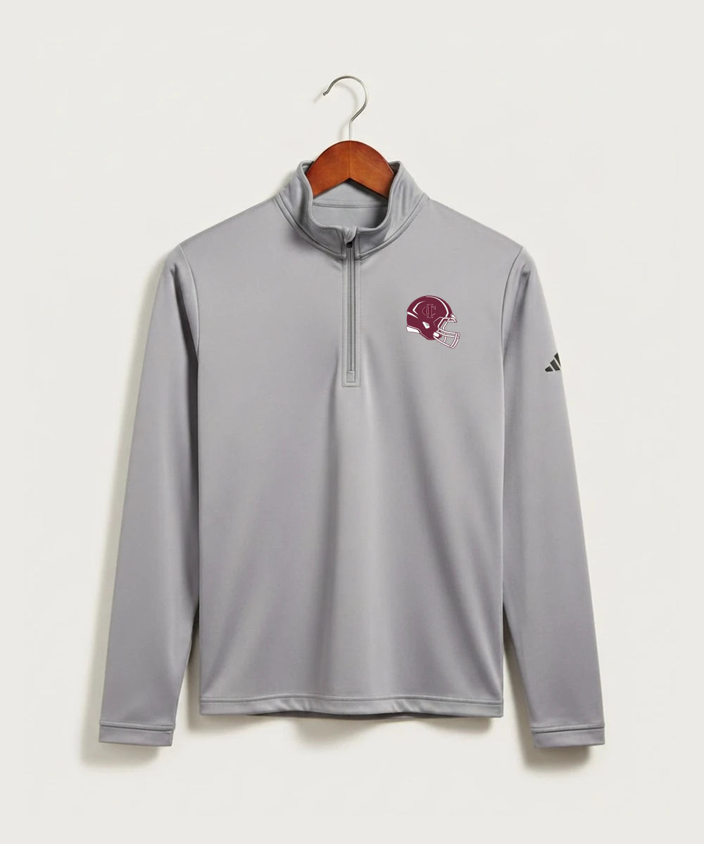 Crosby Ironton High School Football (Boys) - Grey Three Men's Ultimate365 Lightweight Quarter-Zip Pullover
