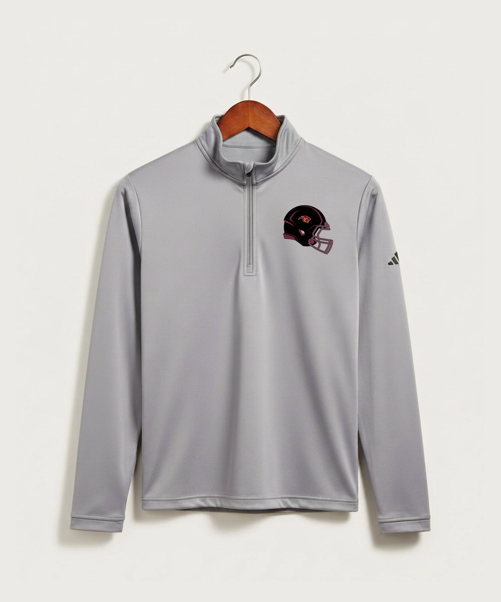 Pine Island High School Football (Boys) - Grey Three Men's Ultimate365 Lightweight Quarter-Zip Pullover