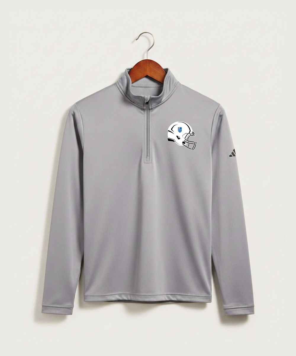 Lake Crystal-Welcome-Memorial High School Football (Boys) - Grey Three Men's Ultimate365 Lightweight Quarter-Zip Pullover