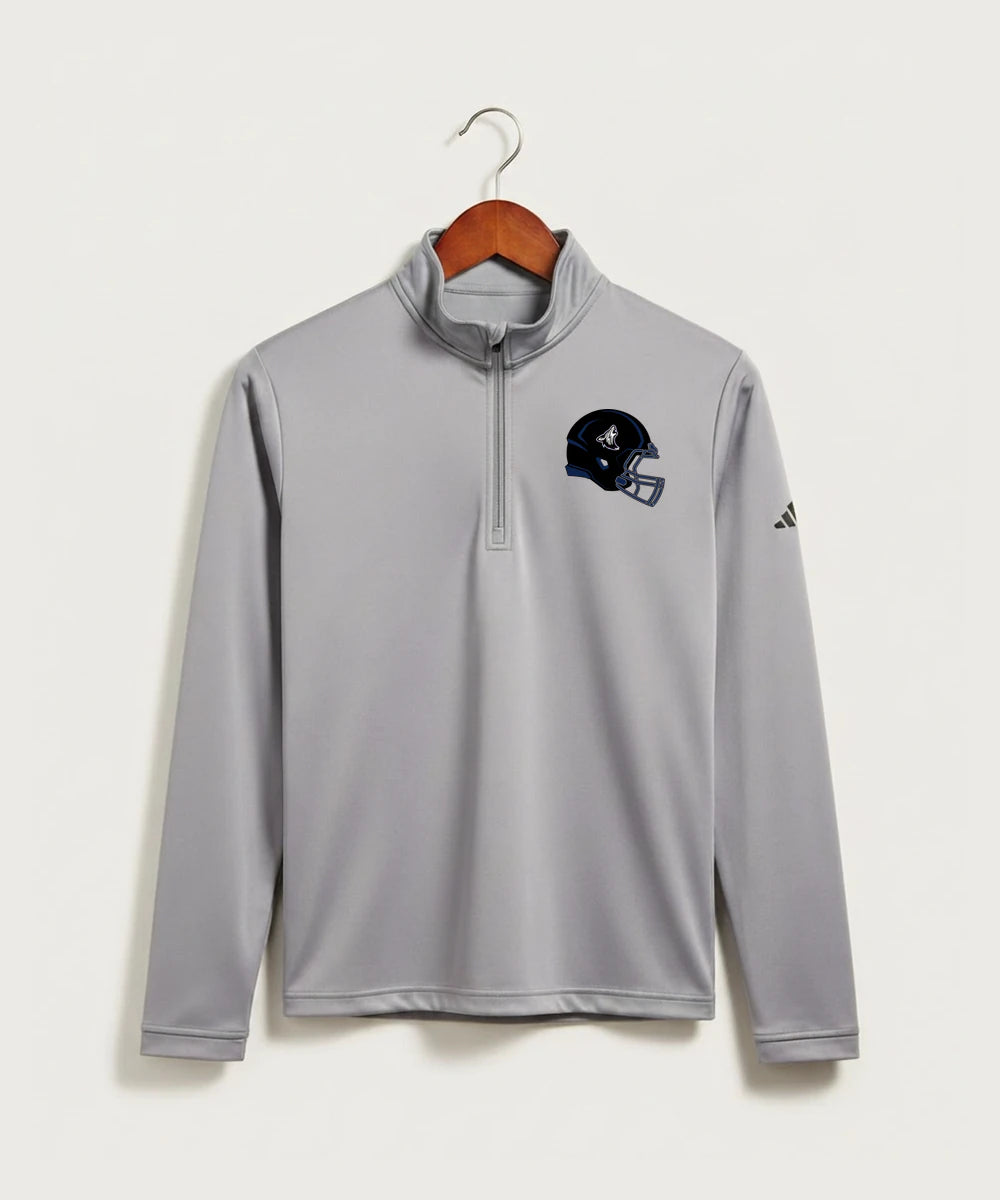 Heron Lake-Okabena High School Football (Boys) - Grey Three Men's Ultimate365 Lightweight Quarter-Zip Pullover