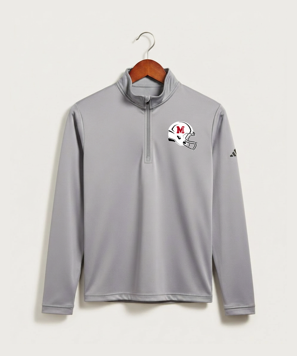 Mcgregor High School Football (Boys) - Grey Three Men's Ultimate365 Lightweight Quarter-Zip Pullover