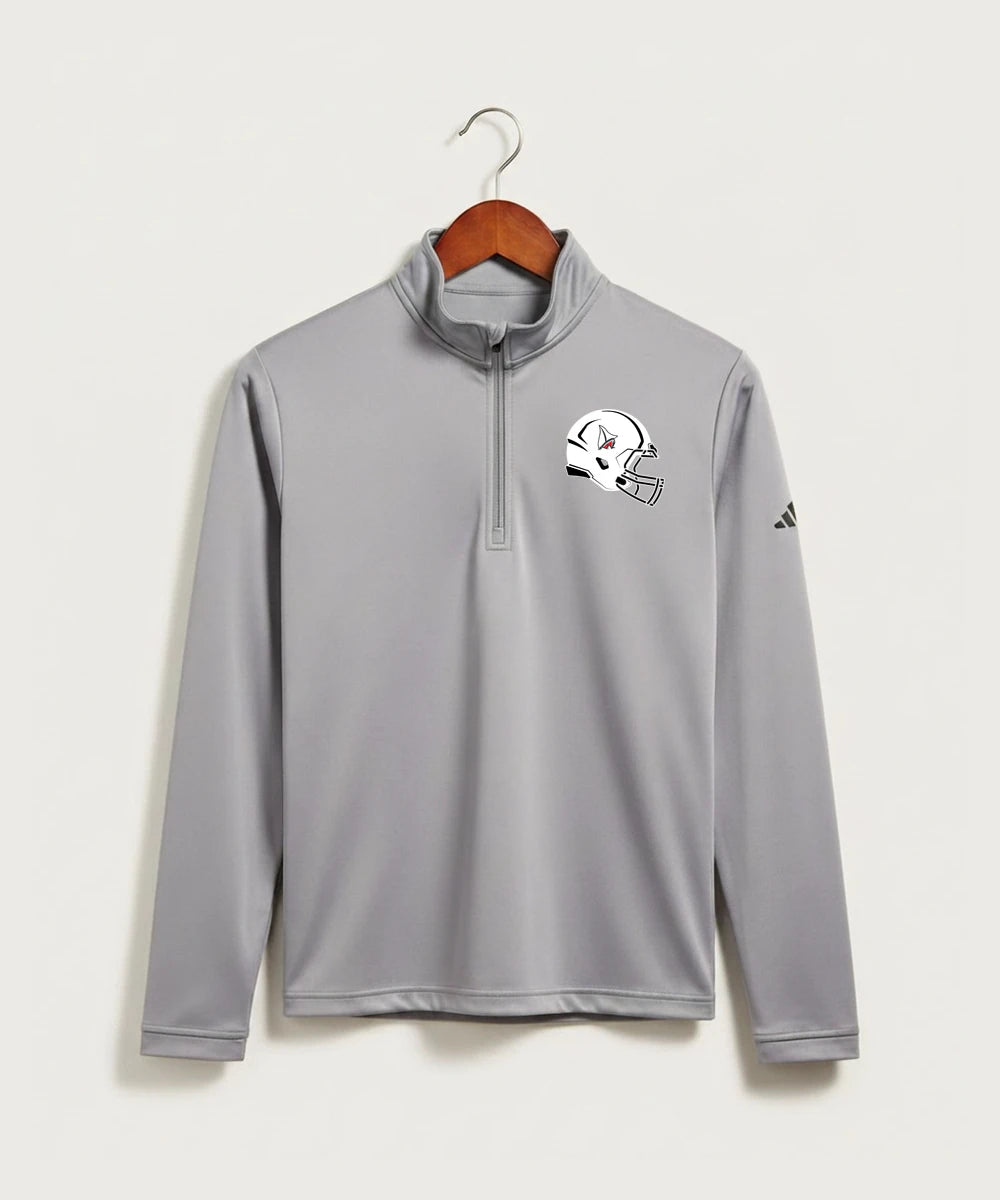 Detroit Lakes Community High School Football (Boys) - Grey Three Men's Ultimate365 Lightweight Quarter-Zip Pullover