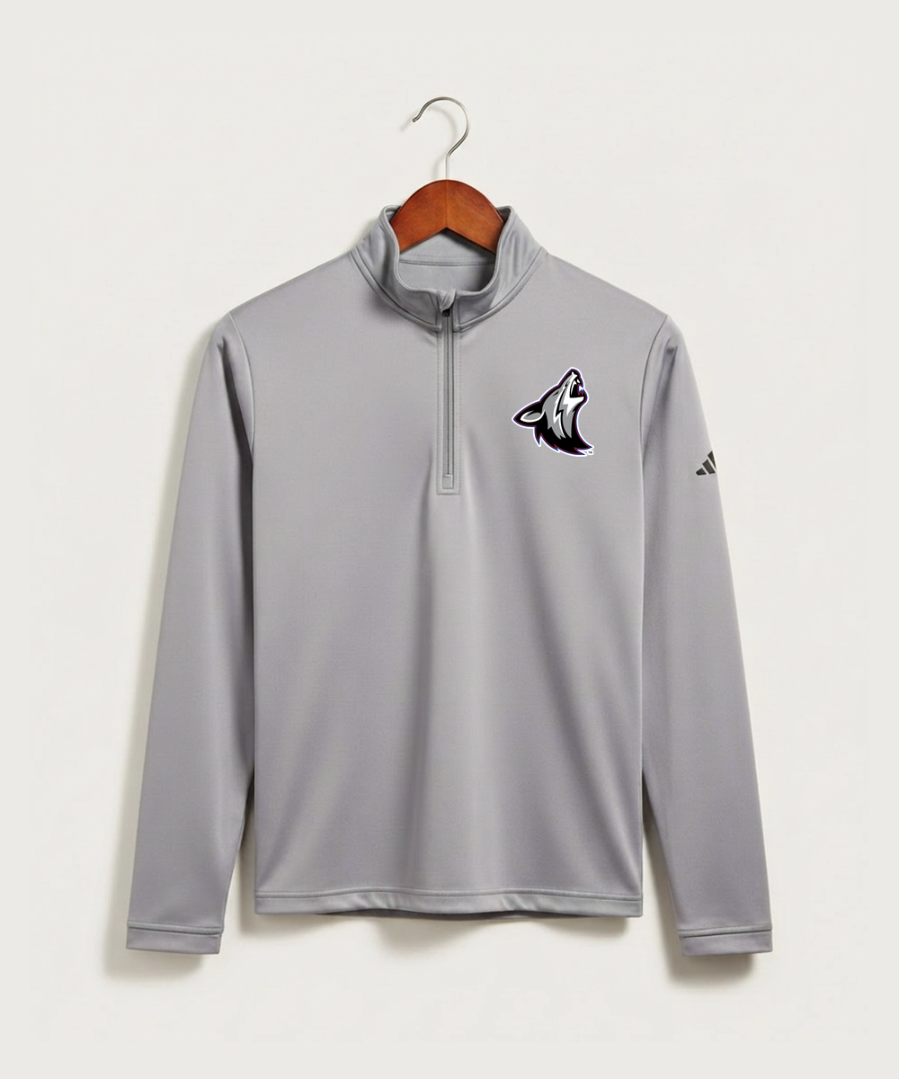 Heron Lake-Okabena High School Football (Boys) - Grey Three Men's Ultimate365 Lightweight Quarter-Zip Pullover