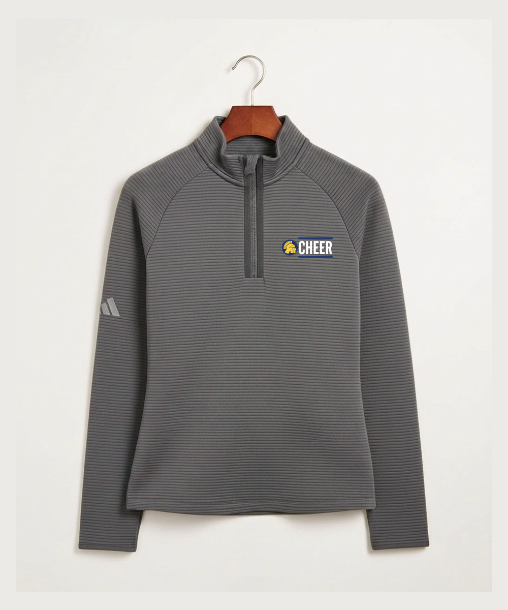 Wausau West High School Cheer - Grey Quarter Zip - Left Chest