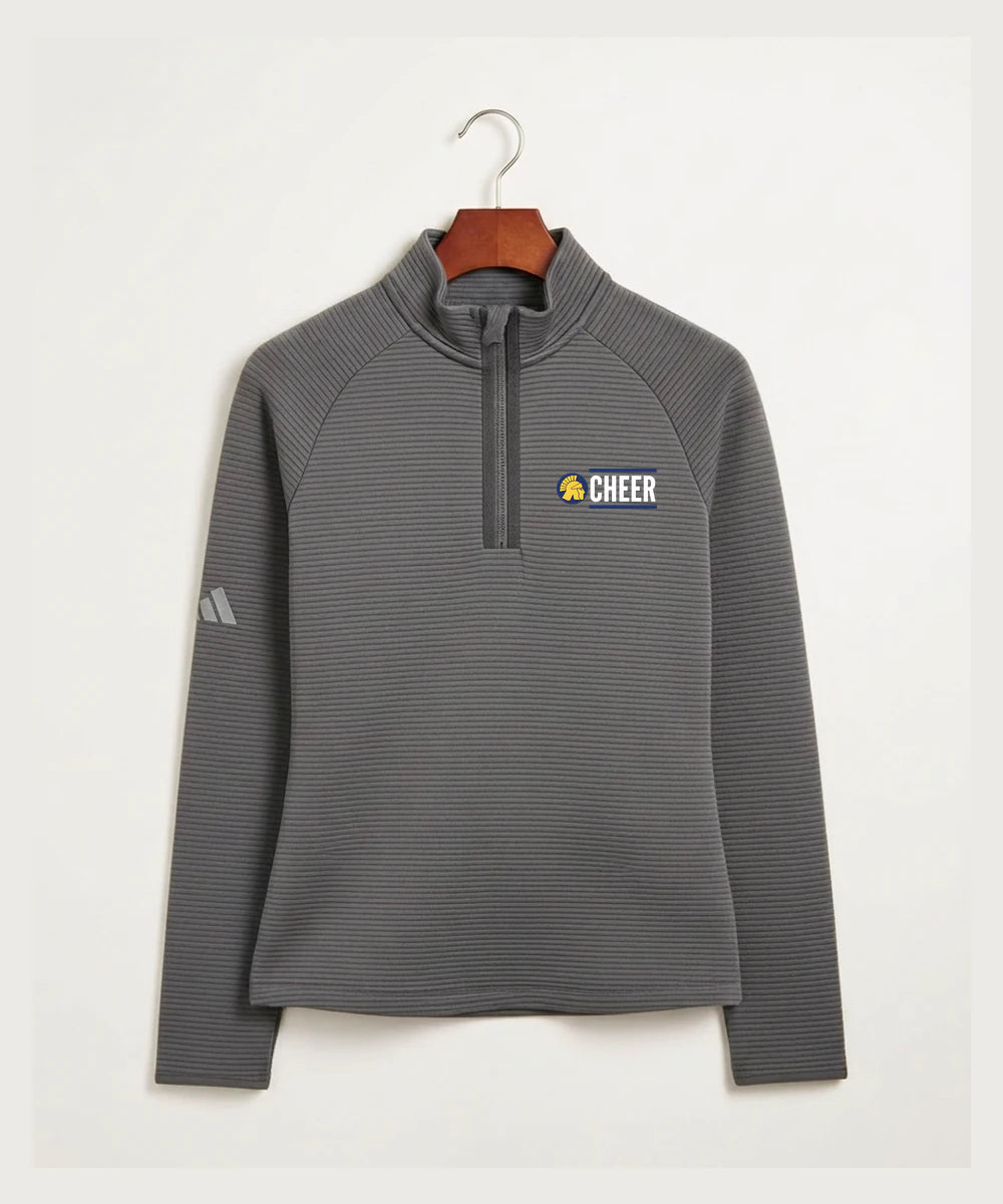 Wausau West High School Cheer - Grey Quarter Zip - Left Chest