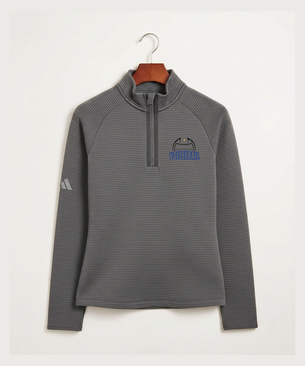 Hayfield High School Volleyball (Girls) - Grey Quarter Zip - Left Chest