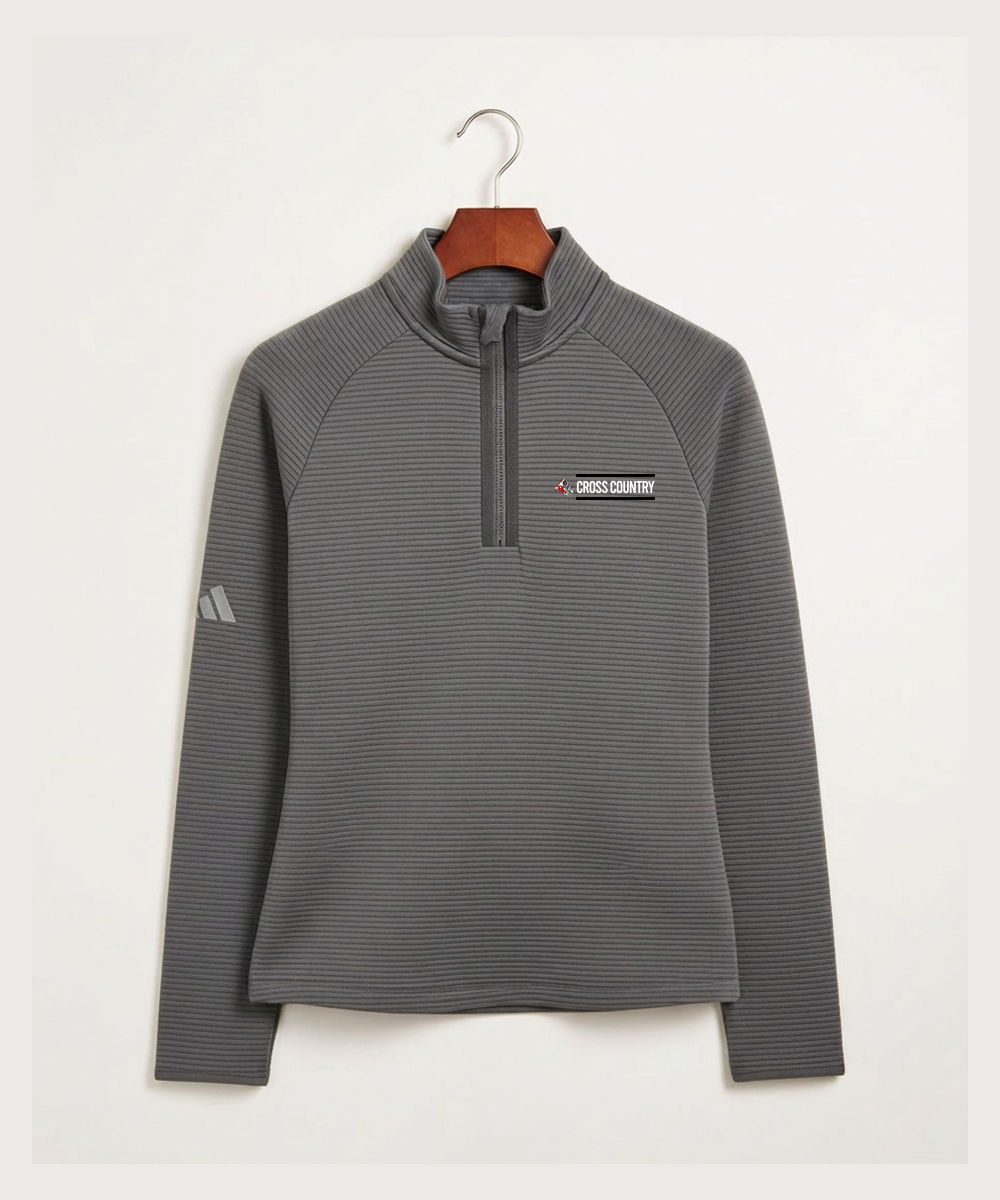 John Marshall High School Cross Country (Coed) - Grey Quarter Zip - Left Chest