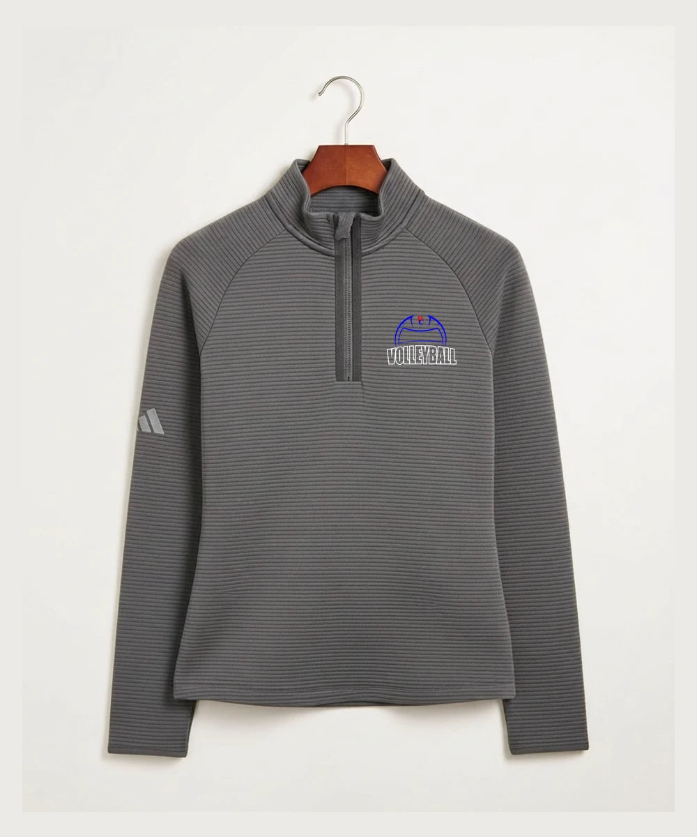Davenport Central High School Volleyball (Girls) - Grey Quarter Zip - Left Chest