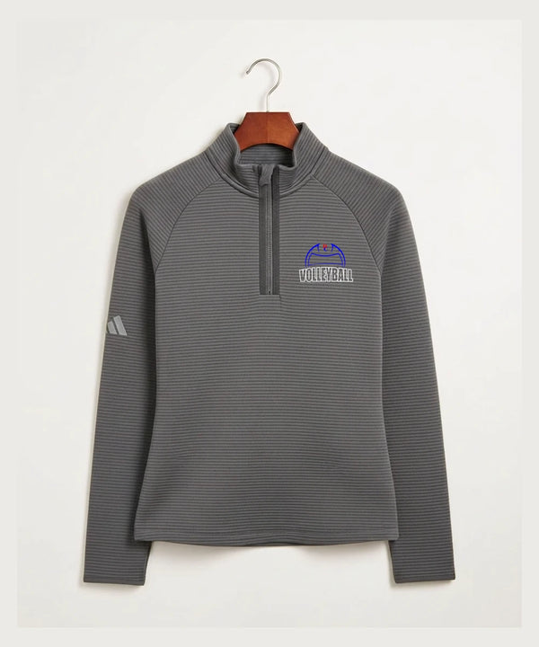 Davenport Central High School Volleyball (Girls) - Grey Quarter Zip - Left Chest