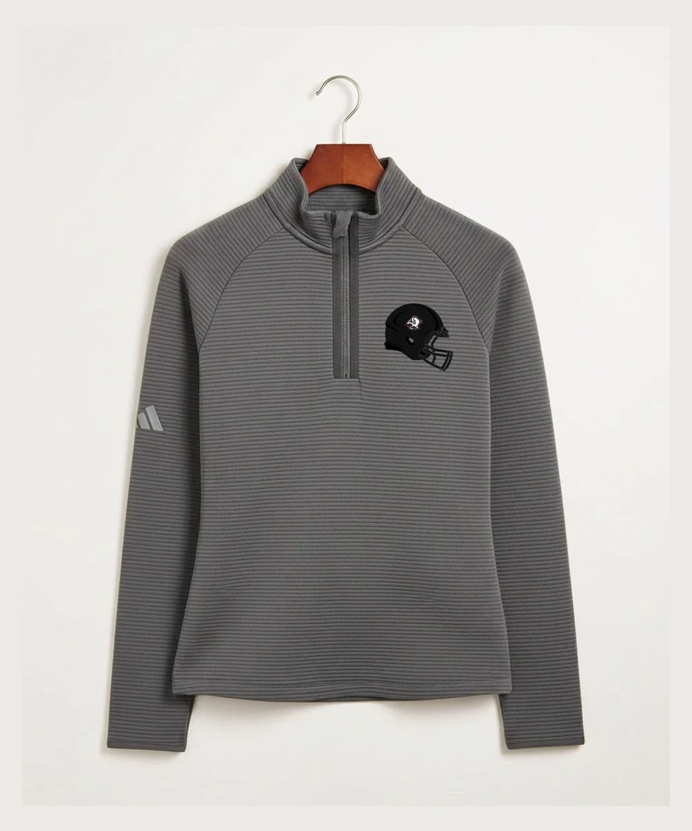 Buffalo High School Football (Boys) - Grey Quarter Zip - Left Chest