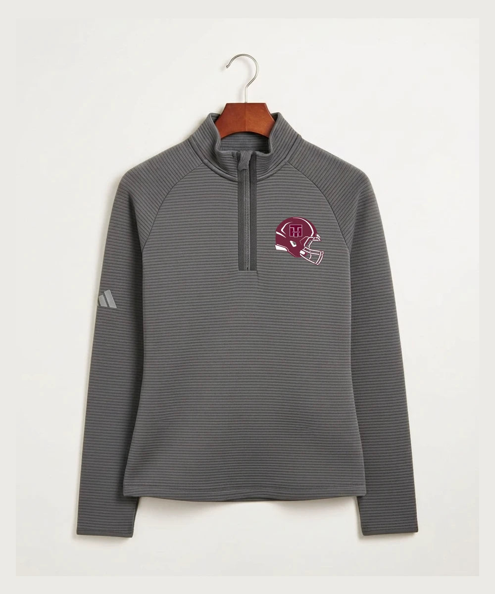 Two Harbors High School Football (Boys) - Grey Quarter Zip - Left Chest
