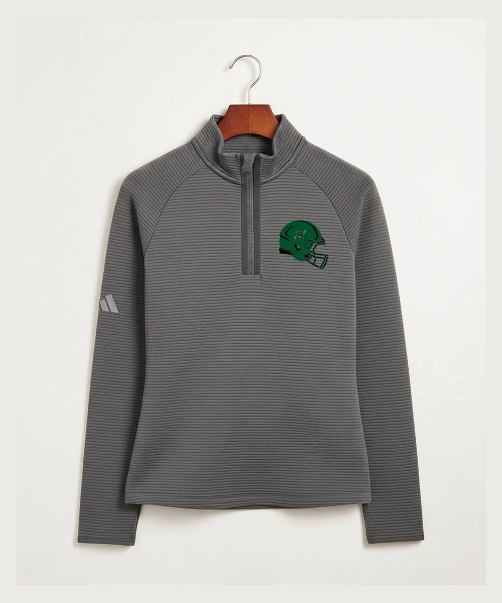 Rock Ridge High School Football (Boys) - Grey Quarter Zip - Left Chest