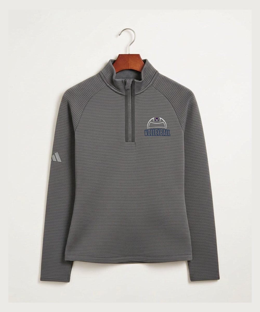 Albany High School Volleyball (Girls) - Grey Quarter Zip - Left Chest