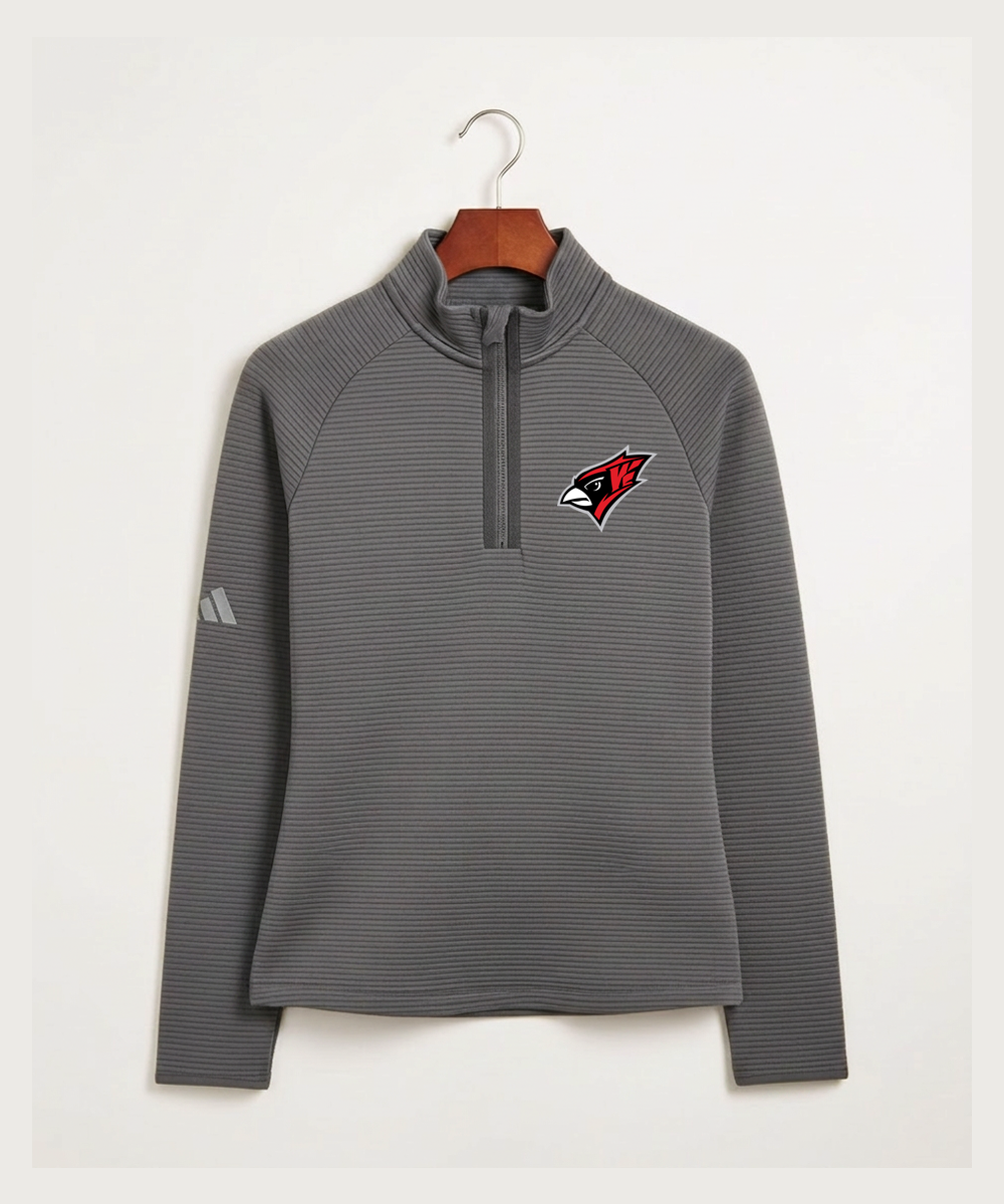 Willmar High School Athletics - Grey Quarter Zip - Left Chest