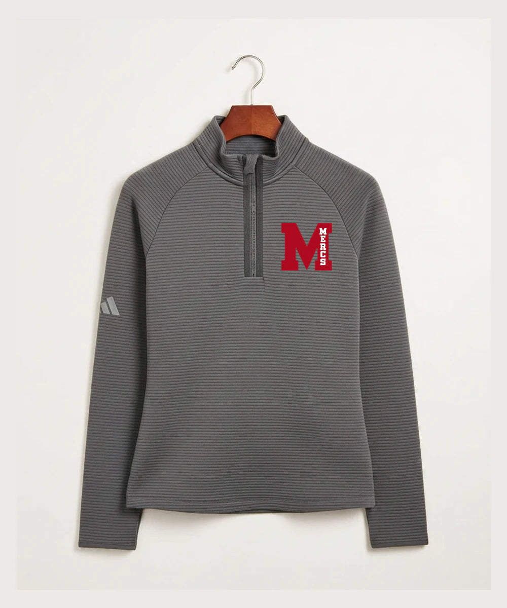 Mcgregor High School Volleyball (Girls) - Grey Quarter Zip - Left Chest