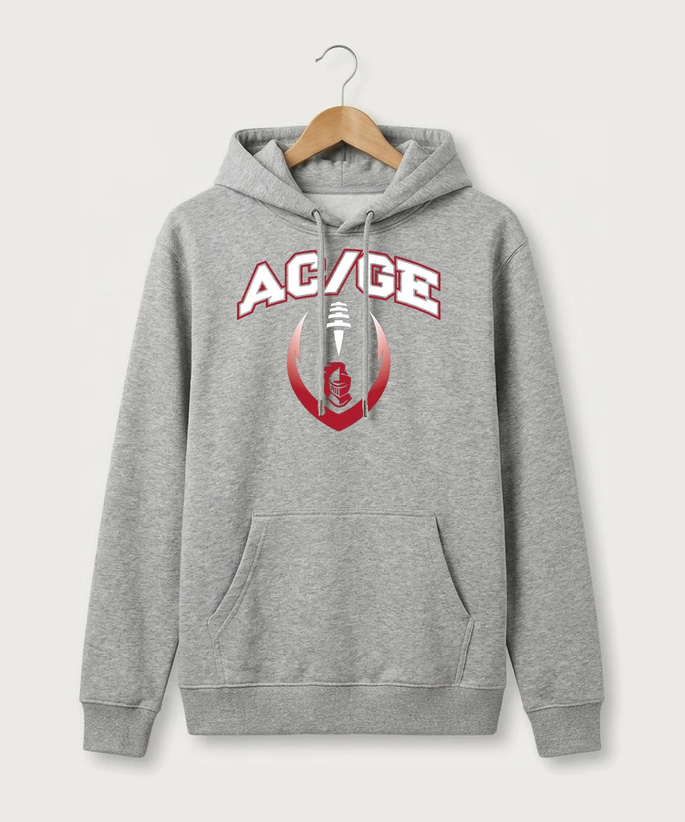 Alden-Conger-Glenville Emmons High School Football (Boys) - Heather Grey Hoodie Value